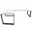 Játék Íróasztal Sarok Loft Top Fehér 180x120x2.8 Modell 0
