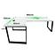 Játék Íróasztal Sarok Loft Top Fehér 180x120x2.8 Modell 2,2