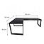Játék Íróasztal Sarok Loft Top Fekete 180x120x2.8 Modell 0,3