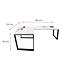 Játék Íróasztal Sarok Loft Top Fehér 180x120x3.6 Modell 3,3