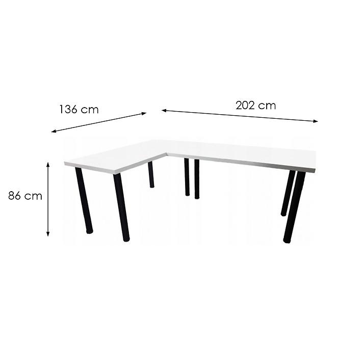Játék Íróasztal Sarok Low Fehér 202x136x2.8 Modell 0