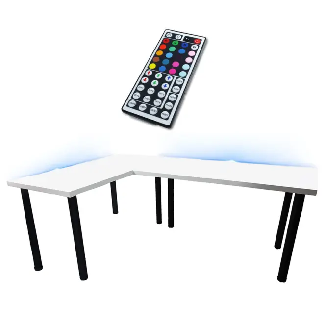 Játék Íróasztal Sarok Low Fehér 202x136x2.8 Modell 1