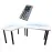 Játék Íróasztal Sarok Low Fehér 202x136x2.8 Modell 1