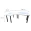 Játék Íróasztal Sarok Low Fehér 202x136x2.8 Modell 1,3