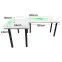 Játék Íróasztal Sarok Low Fehér 202x136x2.8 Modell 2,2