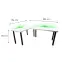 Játék Íróasztal Sarok Low Fehér 202x136x2.8 Modell 2,3