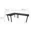 Játék Íróasztal Sarok Low Fekete 202x136x2.8 Modell 0,3