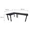 Játék Íróasztal Sarok Low Fekete 202x136x2.8 Modell 0,3