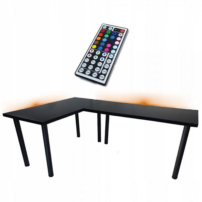 Játék Íróasztal Sarok Low Fekete 202x136x2.8 Modell 1