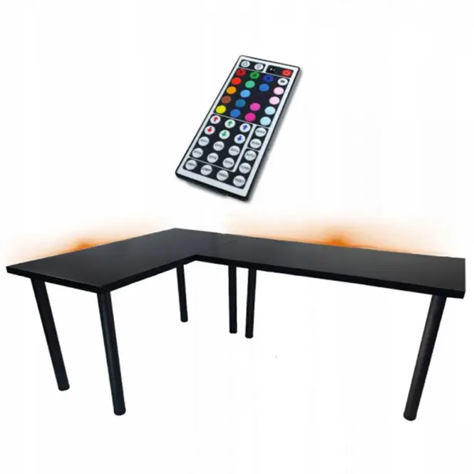 Játék Íróasztal Sarok Low Fekete 202x136x2.8 Modell 1