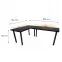 Játék Íróasztal Sarok Low Fekete 202x136x2.8 Modell 1,3