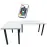 Játék Íróasztal Sarok Top Fehér 202x136x2.8 Modell 1