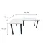 Játék Íróasztal Sarok Top Fehér 202x136x2.8 Modell 1,3