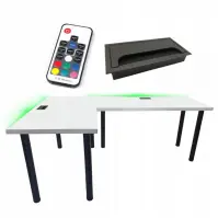 Játék Íróasztal Sarok Top Fehér 202x136x2.8 Modell 2