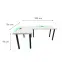 Játék Íróasztal Sarok Top Fehér 202x136x2.8 Modell 2,3