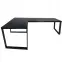 Játék Íróasztal Sarok Loft Low Fekete 202x136x1.8 Modell 0