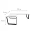 Játék Íróasztal Sarok Loft Low Fehér 202x136x2.8 Modell 0,3