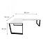 Játék Íróasztal Sarok Loft Low Fehér 202x136x2.8 Modell 0,3