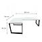 Játék Íróasztal Sarok Loft Low Fehér 202x136x2.8 Modell 1,3