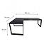 Játék Íróasztal Sarok Loft Low Fekete 202x136x2.8 Modell 0,3