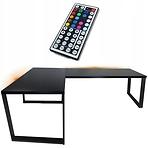 Játék Íróasztal Sarok Loft Low Fekete 202x136x2.8 Modell 1 Játék Íróasztal Sarok Loft Low Fekete 202x136x2.8 Modell 1