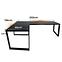 Játék Íróasztal Sarok Loft Low Fekete 202x136x2.8 Modell 1,2