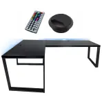 Játék Íróasztal Sarok Loft Low Fekete 202x136x2.8 Modell 2