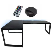 Játék Íróasztal Sarok Loft Low Fekete 202x136x2.8 Modell 2