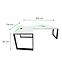 Játék Íróasztal Sarok Loft Top Fehér 202x136x2.8 Modell 2,3