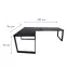 Játék Íróasztal Sarok Loft Top Fekete 202x136x2.8 Modell 0,3