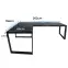 Játék Íróasztal Sarok Loft Top Fekete 202x136x2.8 Modell 2,2