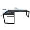 Játék Íróasztal Sarok Loft Top Fekete 202x136x2.8 Modell 2,2
