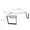 Játék Íróasztal Sarok Loft Top Fehér 202x136x3.6 Modell 3,3