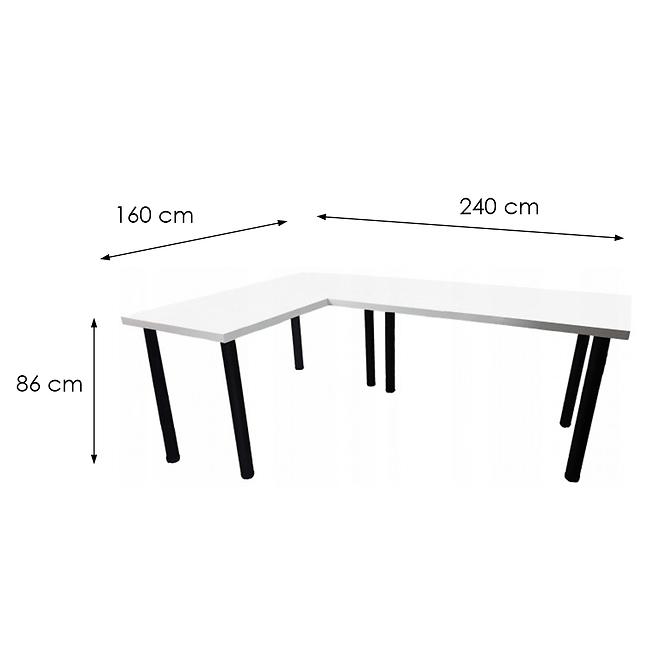 Játék Íróasztal Sarok  Low Fehér 240x160x3.6 Modell 0