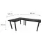 Játék Íróasztal Sarok  Low Fekete 240x160x3.6 Modell 0,3