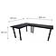 Játék Íróasztal Sarok  Low Fekete 240x160x3.6 Modell 0,3