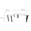 Játék Íróasztal Sarok  Top Fehér 240x160x3.6 Modell 0,3