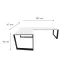 Játék Íróasztal Sarok Loft Low Fehér 240x160x3.6 Modell 0,3
