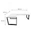 Játék Íróasztal Sarok Loft Low Fehér 240x160x3.6 Modell 0,3