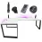 Játék Íróasztal Sarok Loft Low Fehér 240x160x3.6 Modell 3