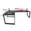Játék Íróasztal Sarok Loft Low Fekete 240x160x3.6 Modell 3,2