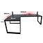 Játék Íróasztal Sarok Loft Low Fekete 240x160x3.6 Modell 3,2