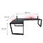 Játék Íróasztal Sarok Loft Low Fekete 240x160x3.6 Modell 3,3