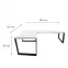 Játék Íróasztal Sarok Loft Top Fehér 240x160x3.6 Modell 0,3