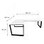 Játék Íróasztal Sarok Loft Top Fehér 240x160x3.6 Modell 0,3