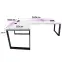 Játék Íróasztal Sarok Loft Top Fehér 240x160x3.6 Modell 3,2