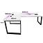 Játék Íróasztal Sarok Loft Top Fehér 240x160x3.6 Modell 3,2
