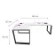 Játék Íróasztal Sarok Loft Top Fehér 240x160x3.6 Modell 3,3