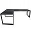 Játék Íróasztal Sarok Loft Top Fekete 240x160x3.6 Modell 0