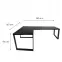 Játék Íróasztal Sarok Loft Top Fekete 240x160x3.6 Modell 0,3
